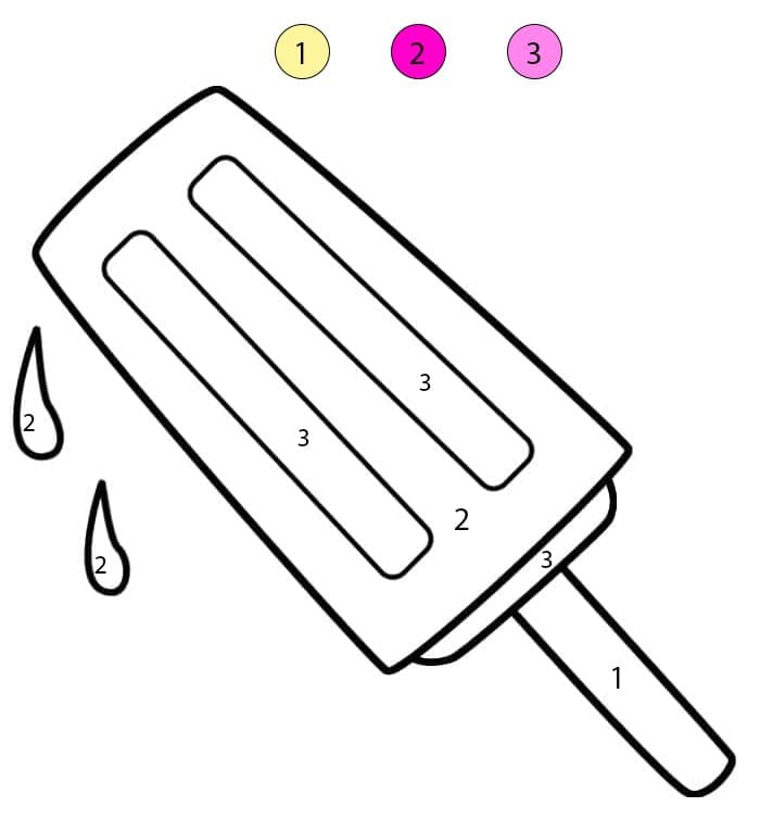 Popsicle Color By Number