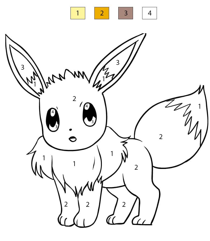 Surprise Eevee Color By Number