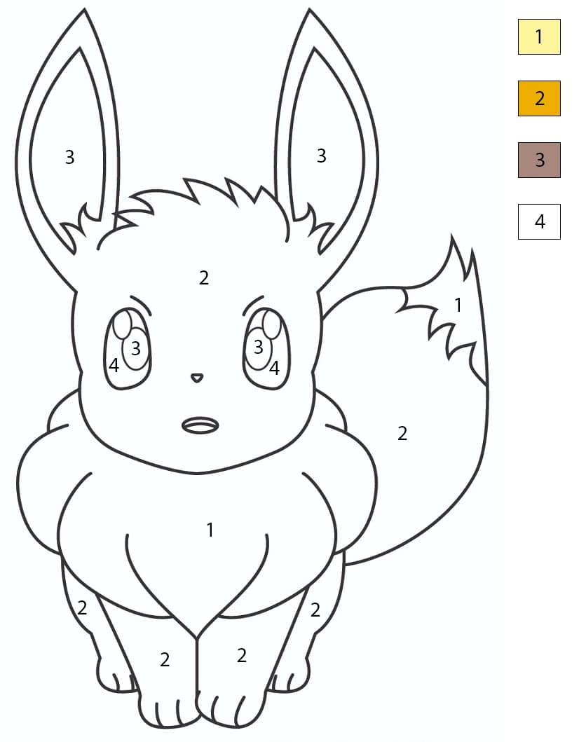 Very Simple Eevee Color By Number