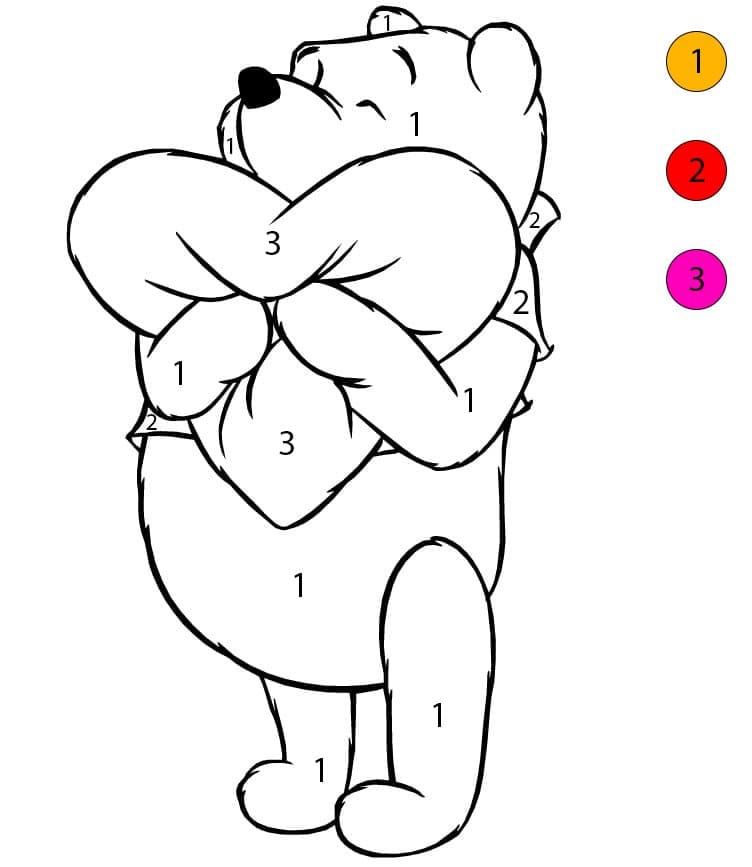 Winnie the Pooh  Color By Number