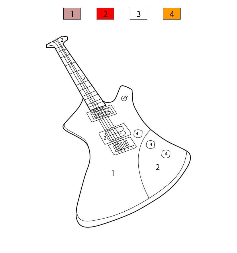 Amazing Guitar Color By Number
