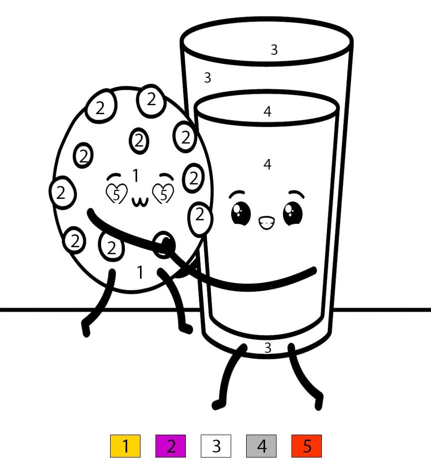 Cookie In Love Color By Number