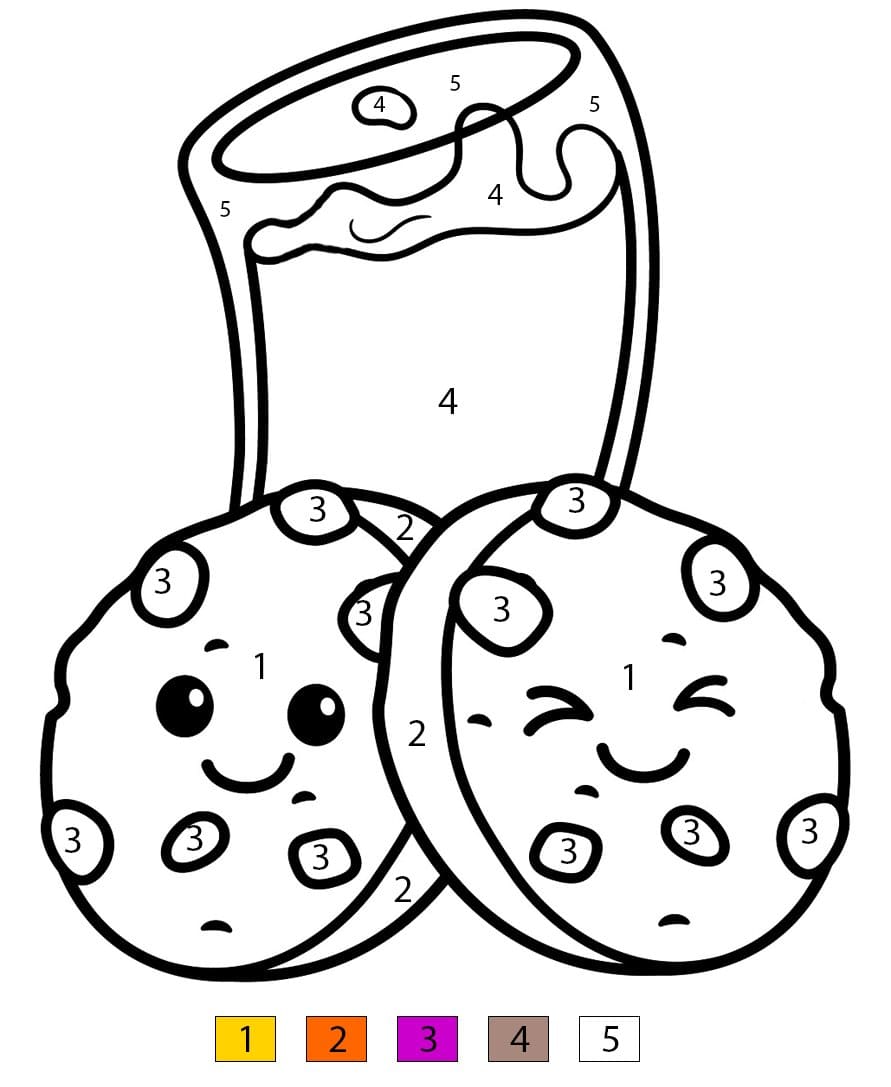 Cookies And Soda Color By Number