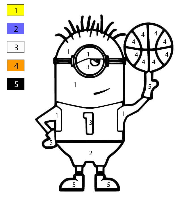 Minion  Color By Number