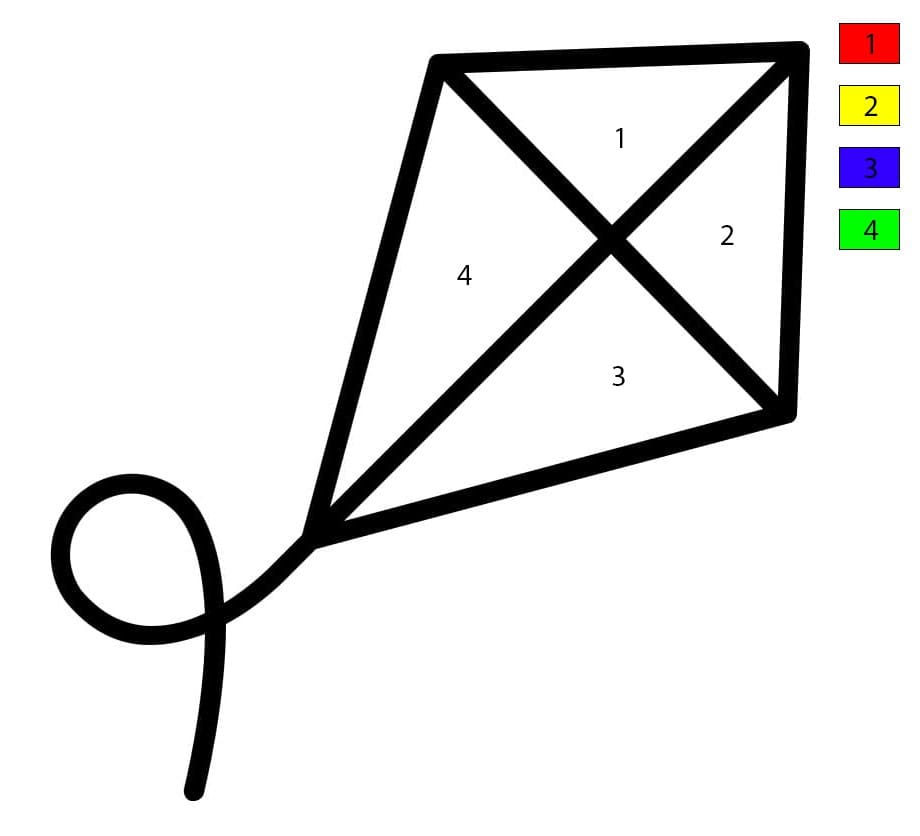 Kite Color By Number