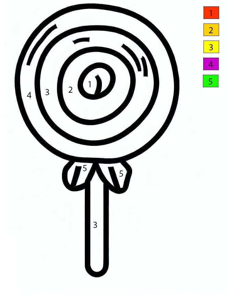 Lollipop Color By Number