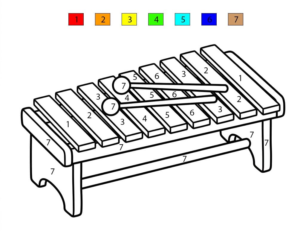 Xylophone Color By Number