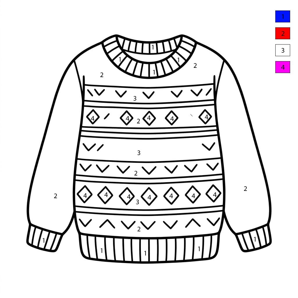 Clothes Winter Color By Number