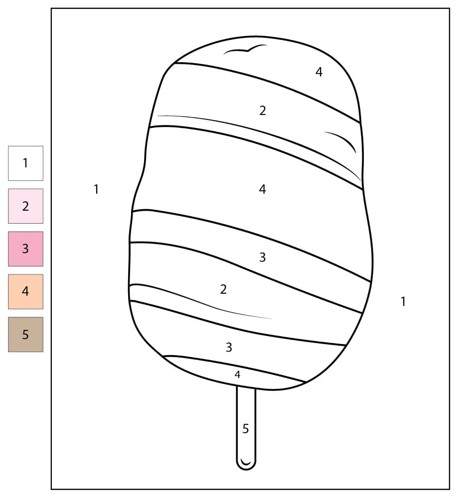 Cotton Candy Color By Number