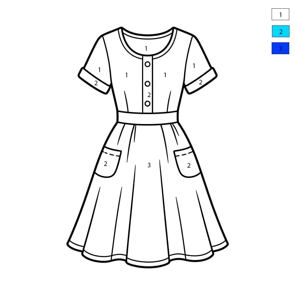 Dress Color By Number