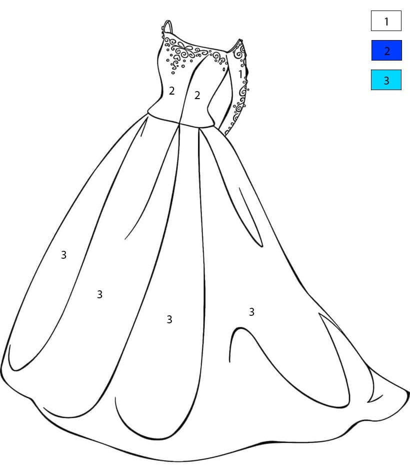 Dress To Print Color By Number