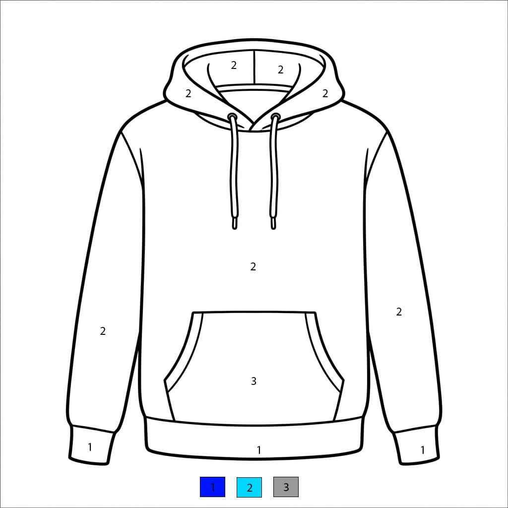 Free Clothes Color By Number