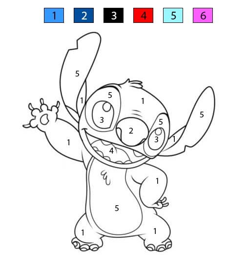 Funny Stitch Color By Number