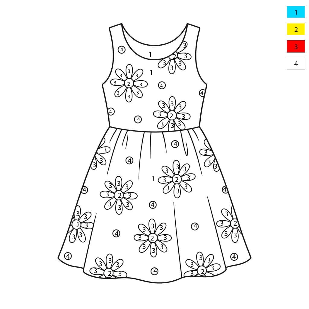 Normal Dress Color By Number