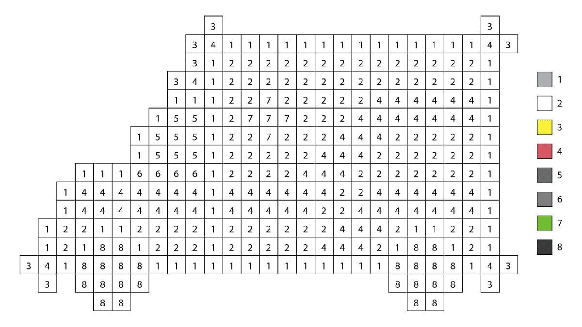 Pixel Ambulance Color By Number