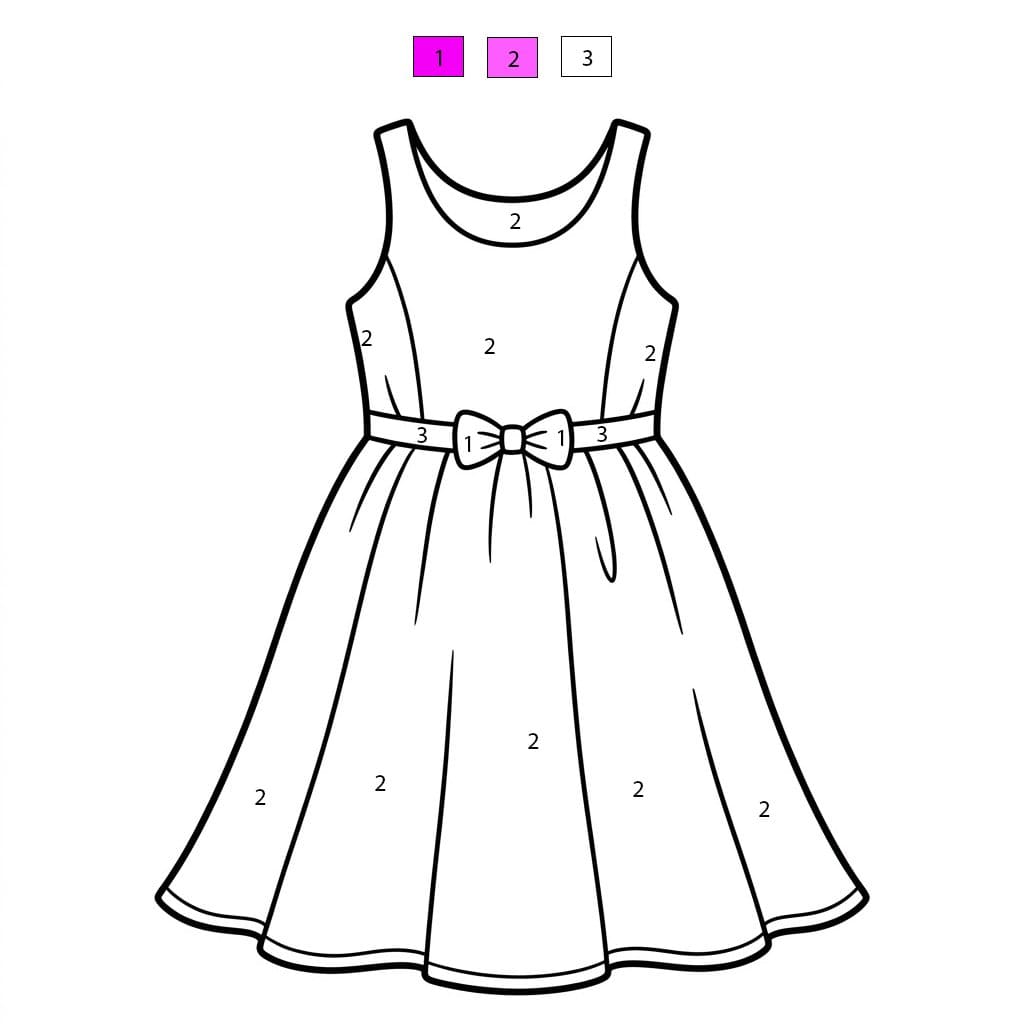 Print Clothes Color By Number