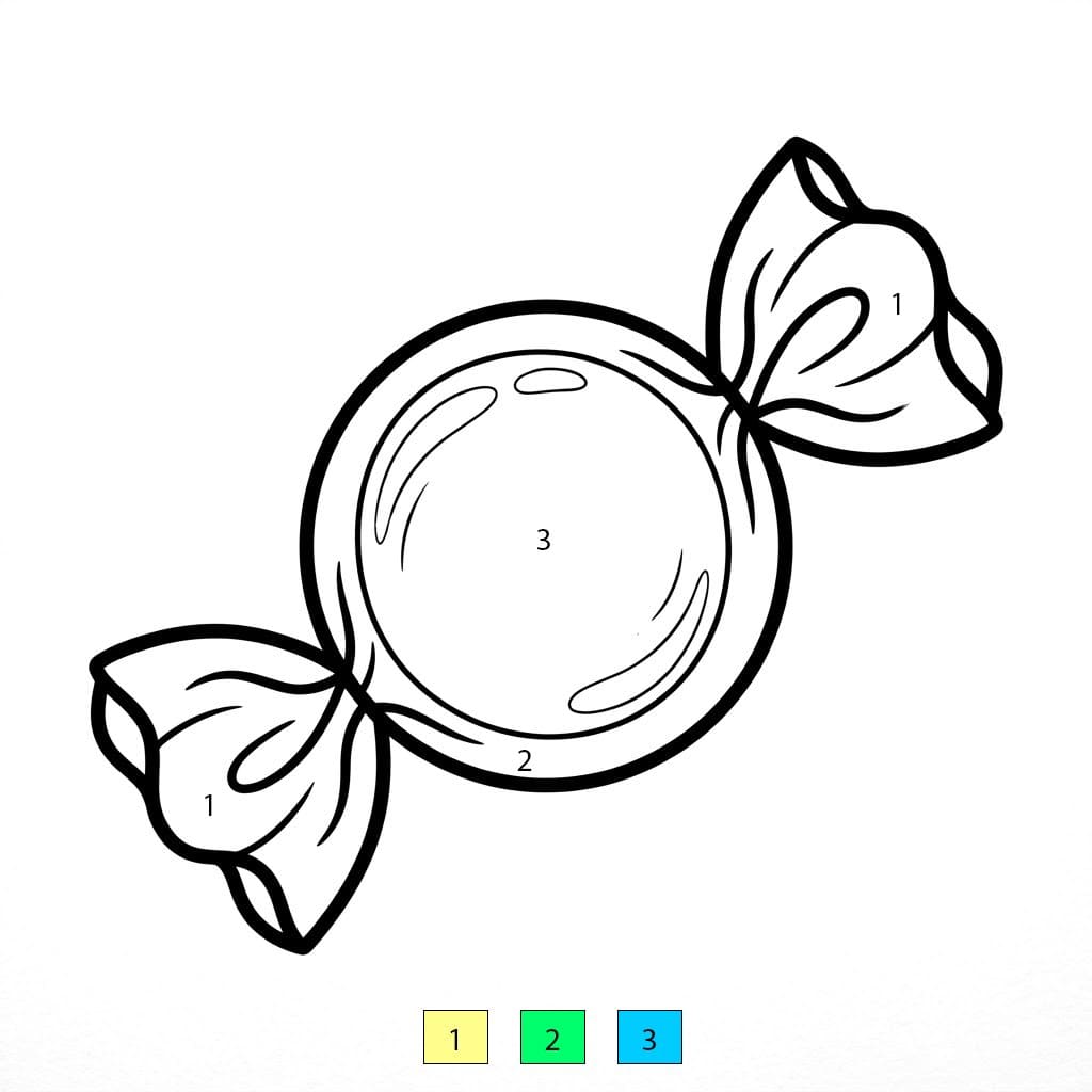Simple Candy Color By Number
