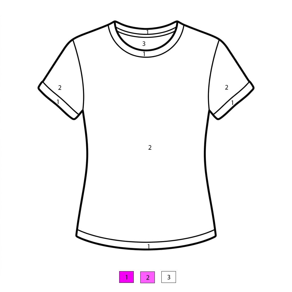 Simple Clothes Color By Number