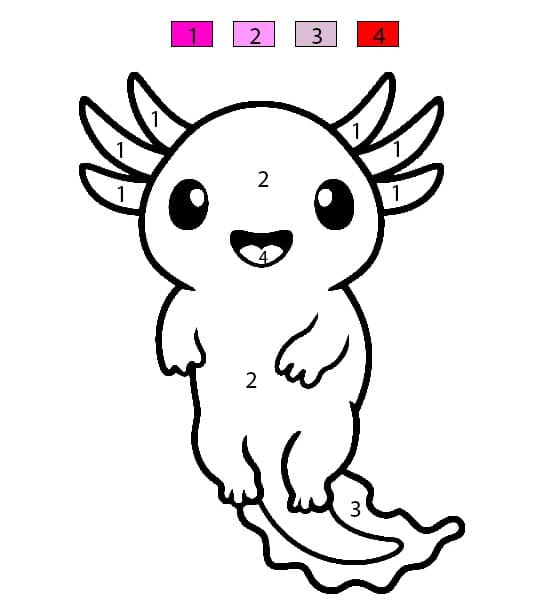 Axolotl Color By Number