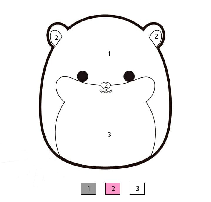 Squishmallows Humphray Color By Number
