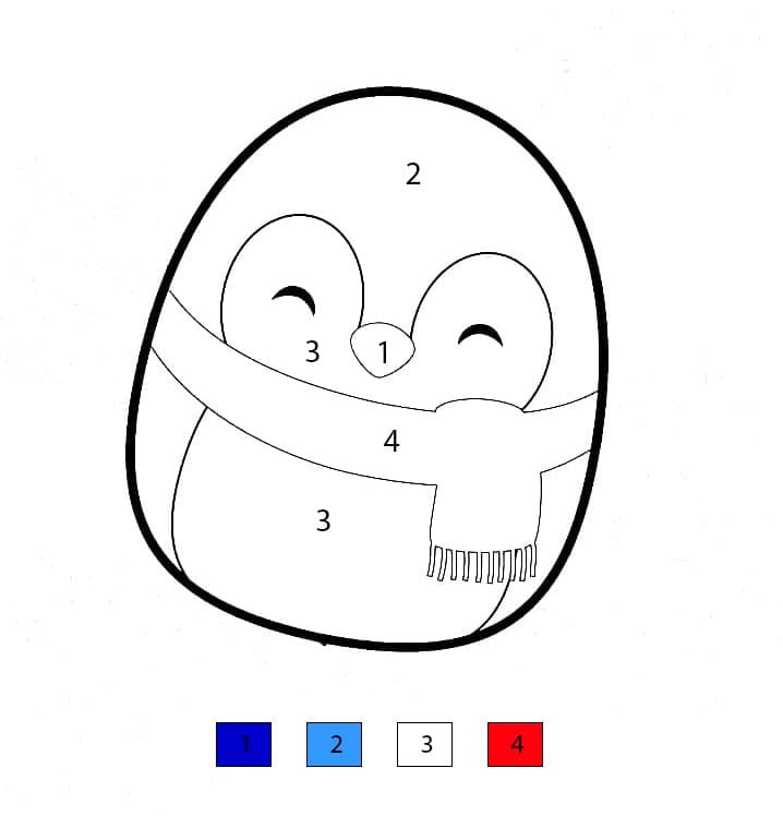 Squishmallows Luna Color By Number