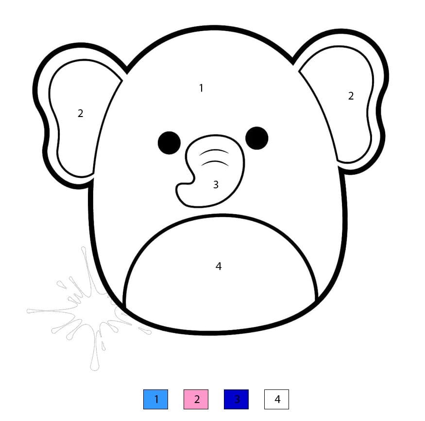 Squishmallows Mila Color By Number