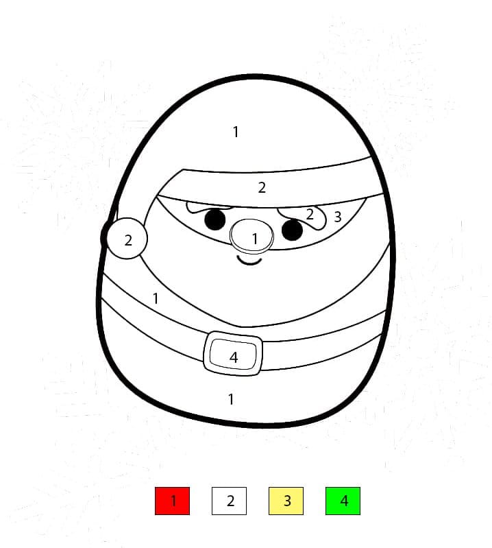 Squishmallows Nick Color By Number