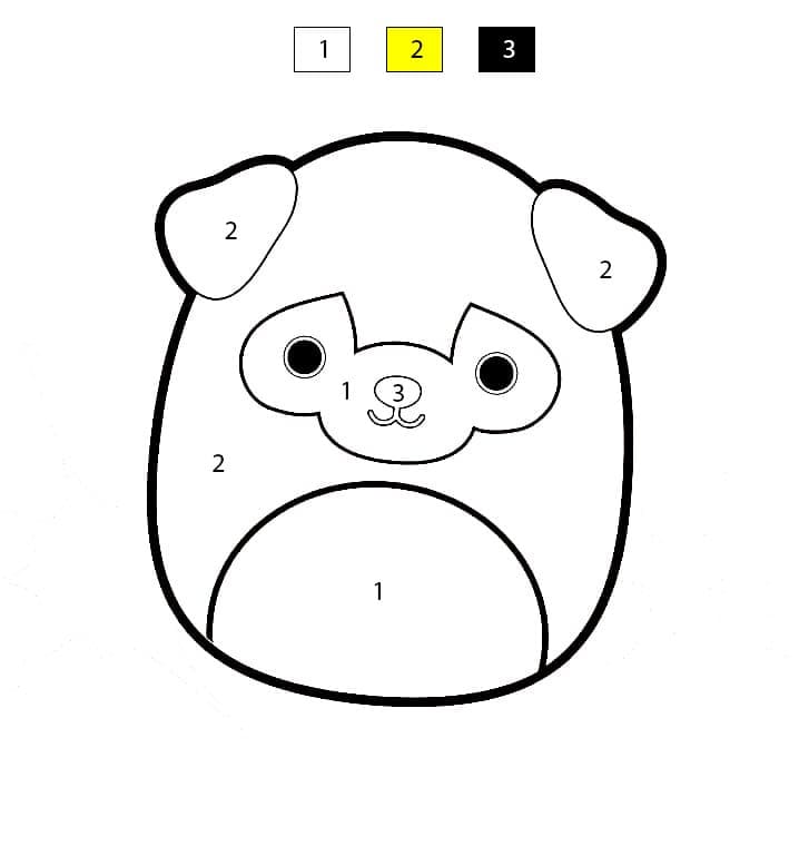 Squishmallows Prince Color By Number