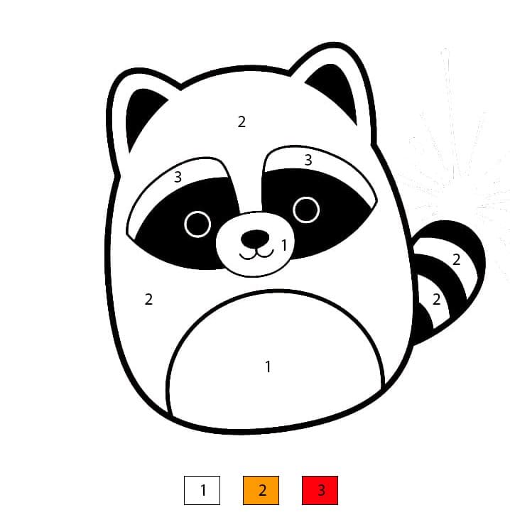 Squishmallows Randy Color By Number