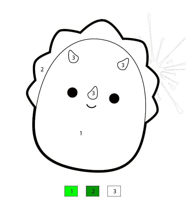 Squishmallows Tristan Color By Number