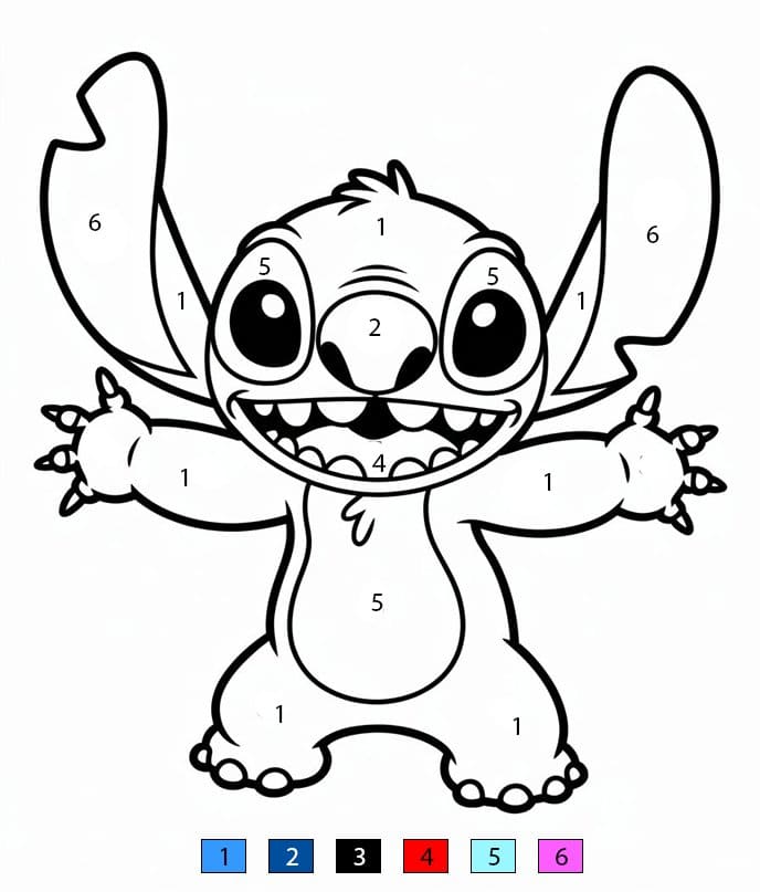 Stitch  Color By Number