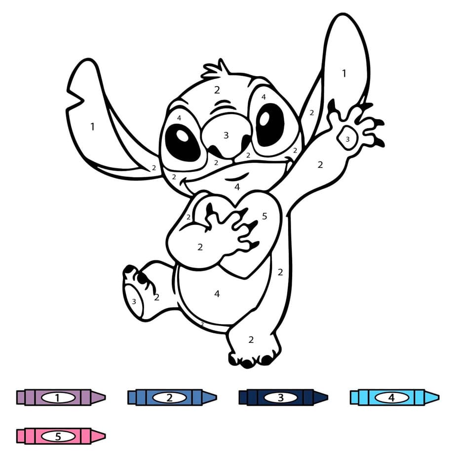 Stitch Simple Color By Number