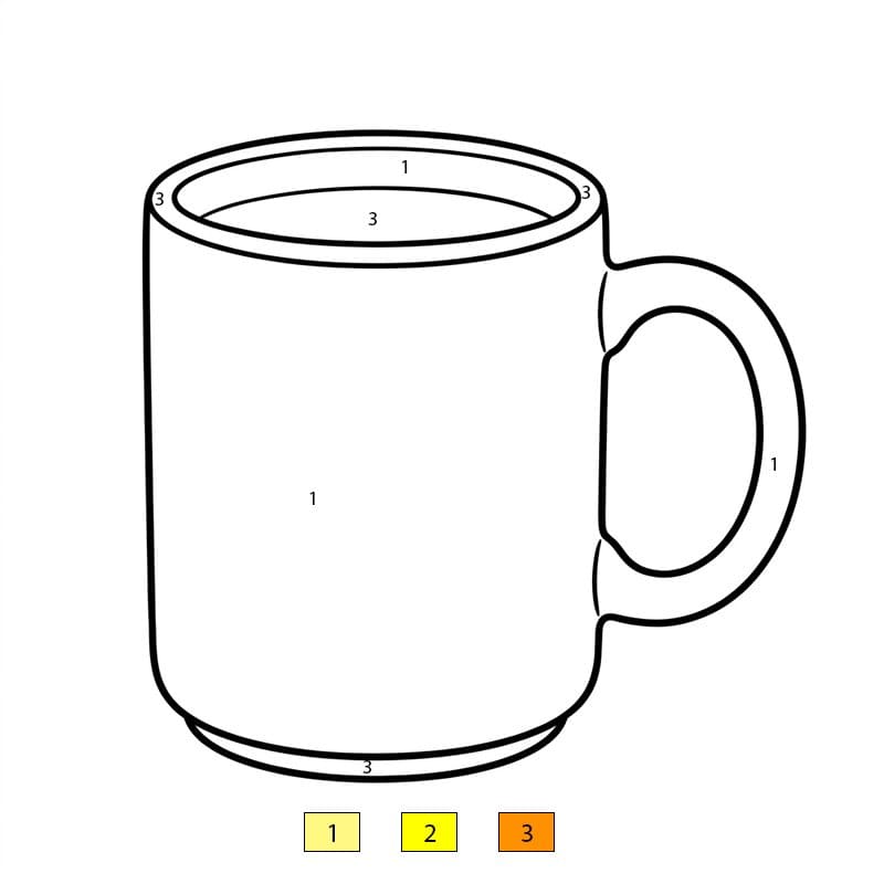 Cup  Color By Number