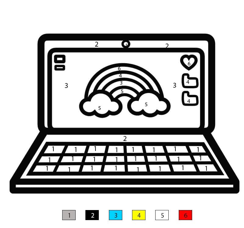 Computer Drawing Color By Number