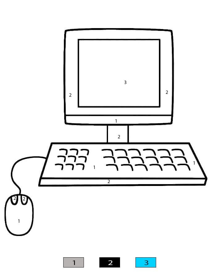 Computer Screen Color By Number