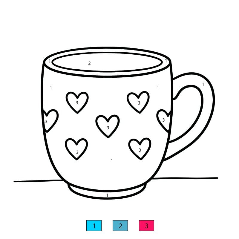 Cup Amazing Color By Number
