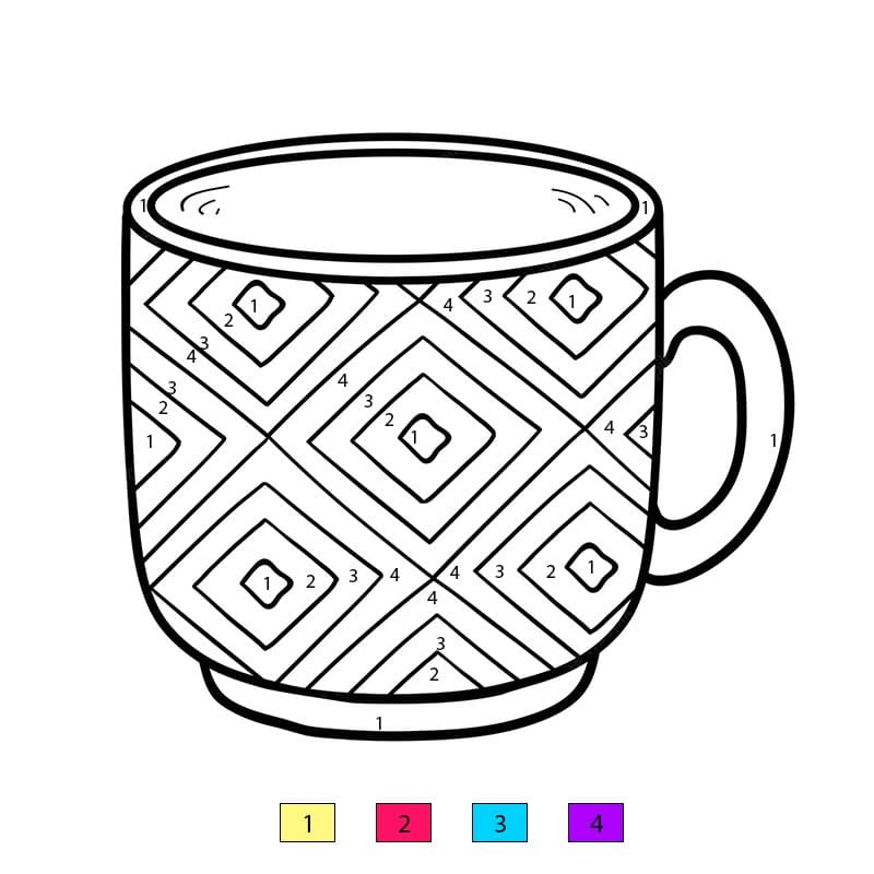 Cup Free Images Color By Number