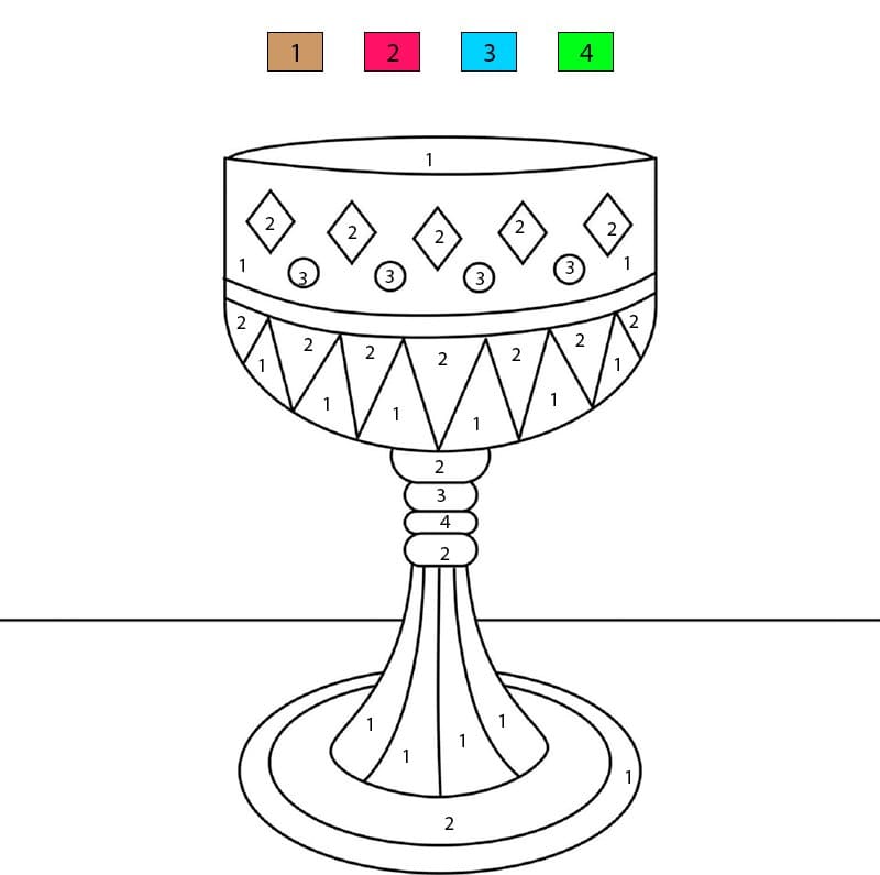Elijah Cup Color By Number