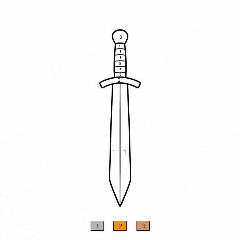 Sword  Color By Number