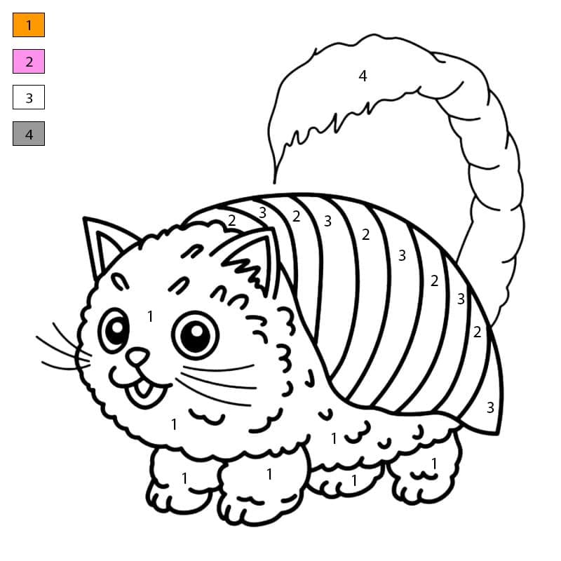 Pussini Sushini from Brainrot Color By Number