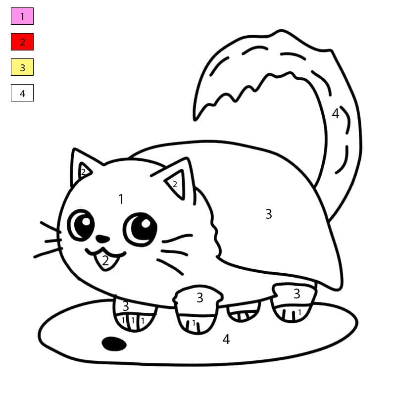 Pussini Sushini from Italian Brainrot Color By Number