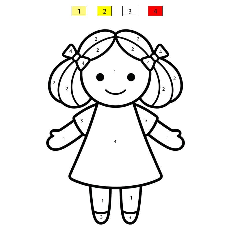 Amazing Doll Color By Number