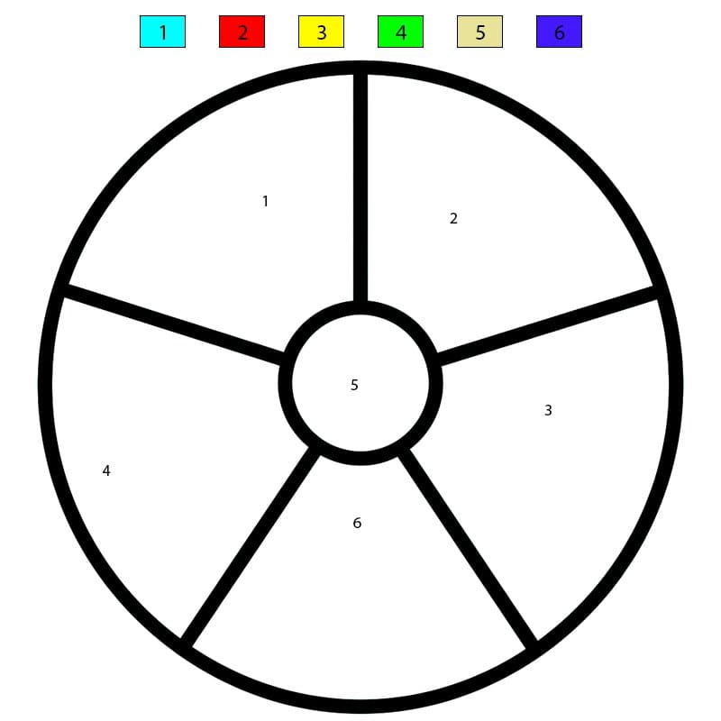Beach Ball Free Color By Number