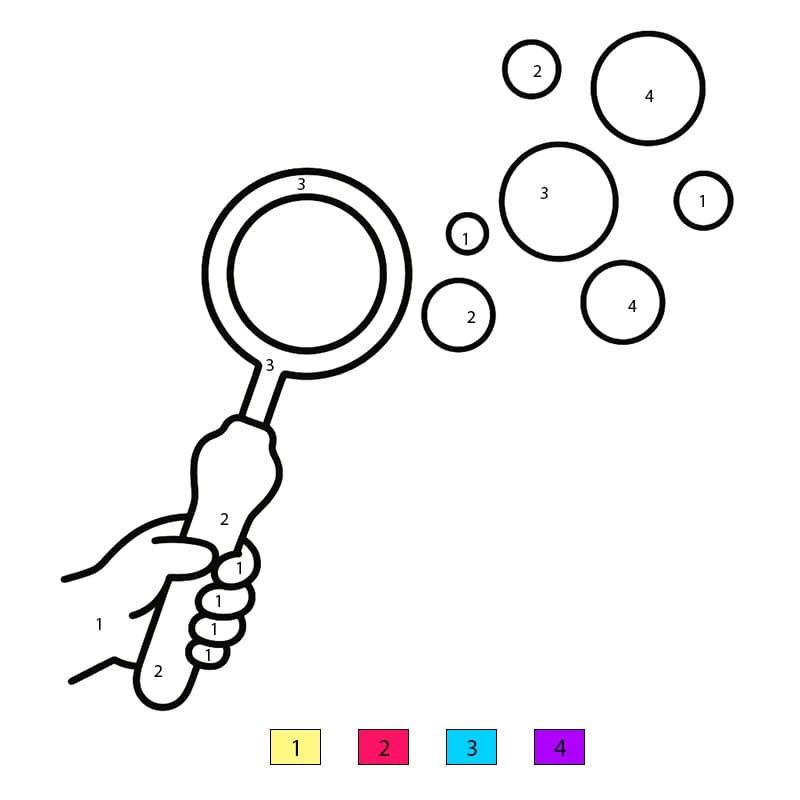 Bubble Doll Color By Number