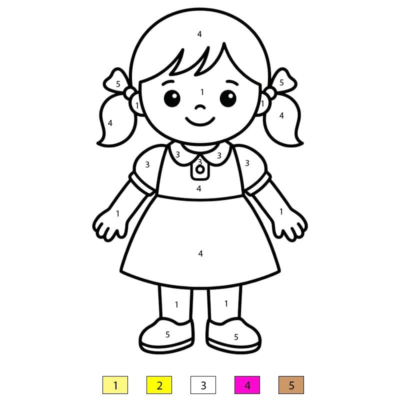 Doll Nice Color By Number