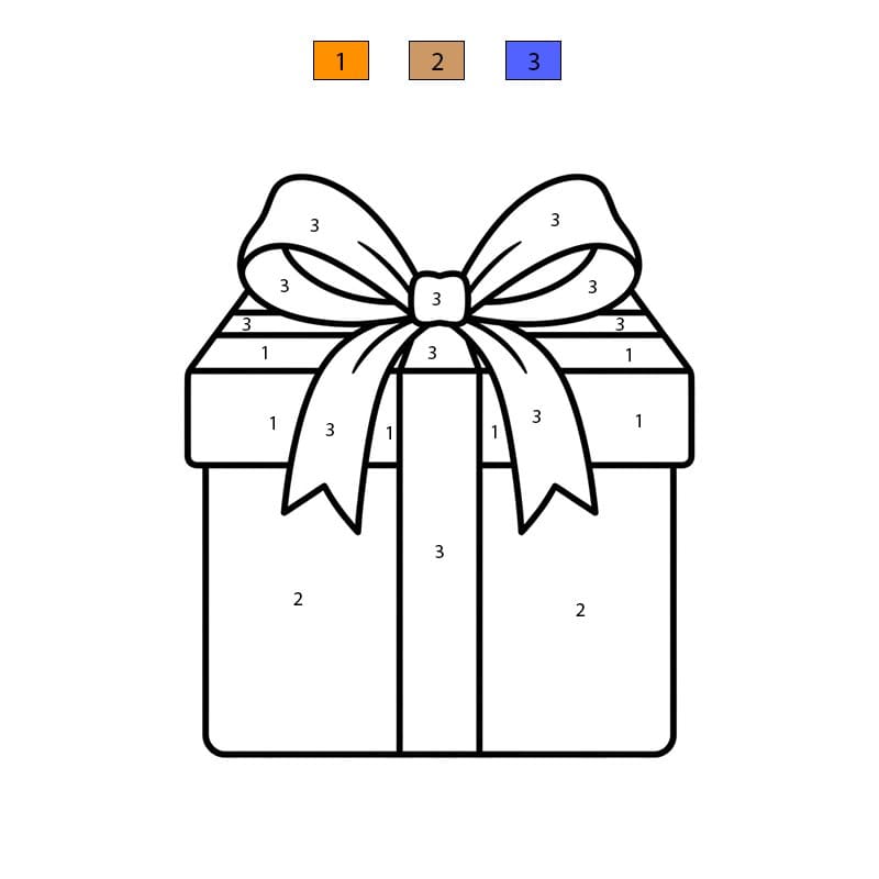 Free Print Gift Color By Number