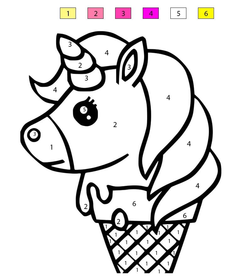 Kawaii Color By Number