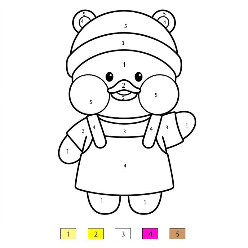 LalaFanfan Doll Color By Number