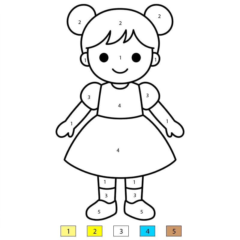 Dolls Color By Number