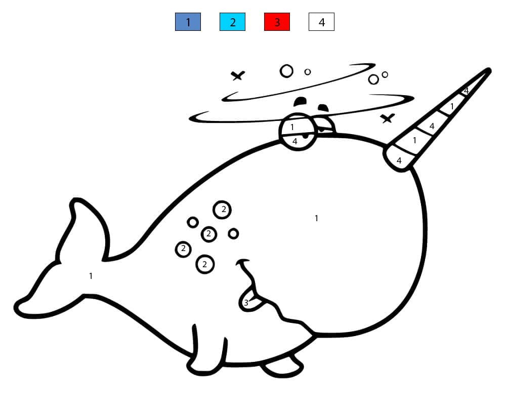 Narwhal Funny Color By Number
